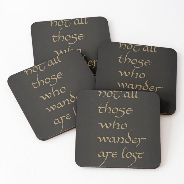Item preview, Tengwar Calligraphy – Not All Those Who Wander Are Lost designed and sold by WhisperFrame.