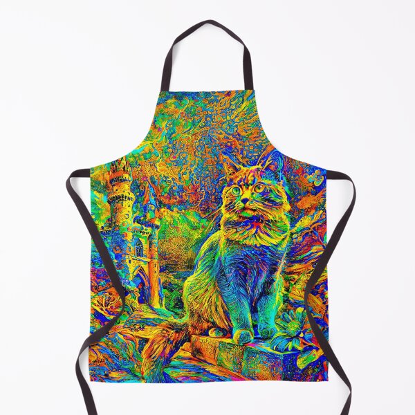 Item preview, Mystic Feline Beneath Swirling Painted Skies designed and sold by blackhalt.