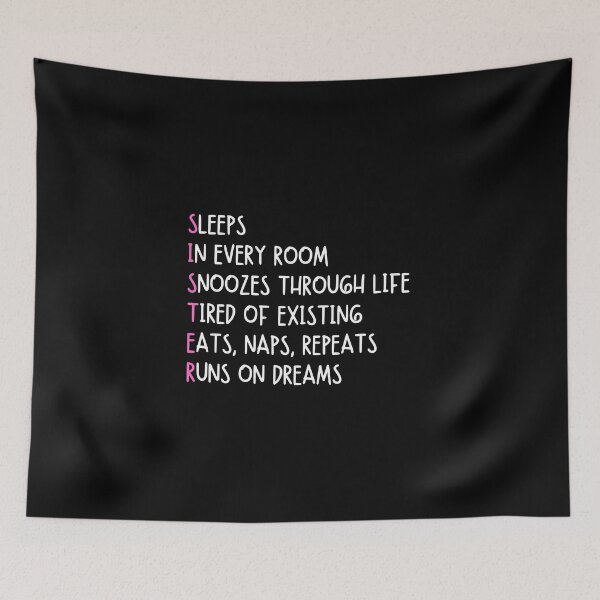 Item preview, SISTER - funny sister quotes designed and sold by mimiscreativity.