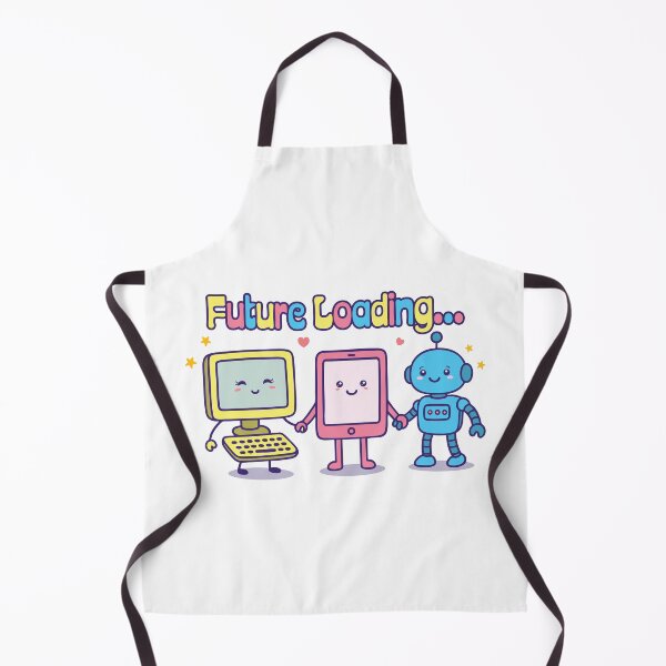 Item preview, Carga futura: Computadora, tableta y robot kawaii designed and sold by PCStudio57.