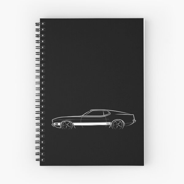 Item preview, 1973 Ford Mustang Mach 1 - profile stencil, white designed and sold by mal-photography.