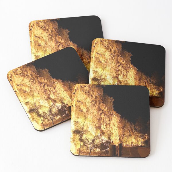 Item preview, Golden Cliffside Glow: Night Walk Illumination - Kangaroo Point designed and sold by Rx Photography.