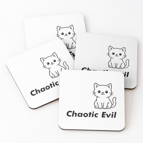 Item preview, Chaotic Evil Cat designed and sold by goatboyjr.