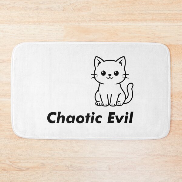 Item preview, Chaotic Evil Cat designed and sold by goatboyjr.