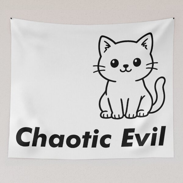 Item preview, Chaotic Evil Cat designed and sold by goatboyjr.