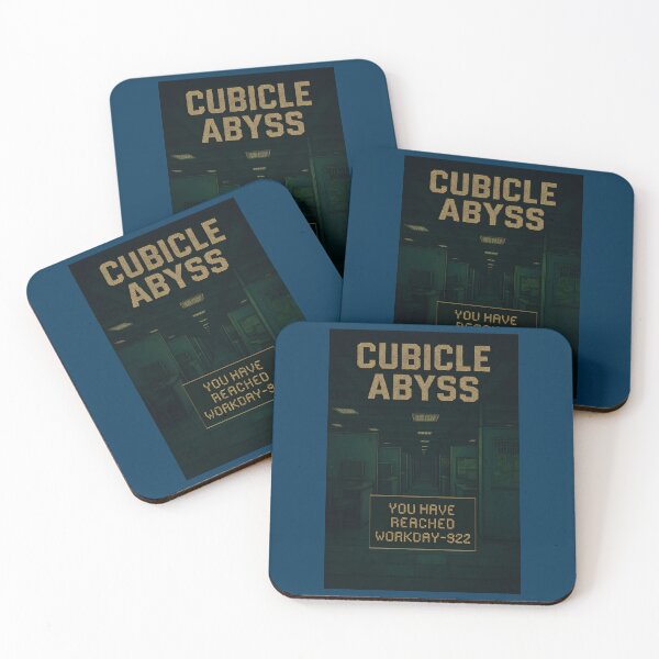 Item preview, Cubicle Abyss – Endless Office Pixel Poster designed and sold by WhisperFrame.
