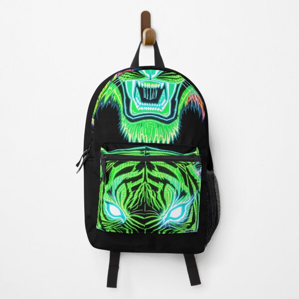 Item preview, Neon Roaring Tiger Silhouette – Cyberpunk Glow designed and sold by Zenthosprint.