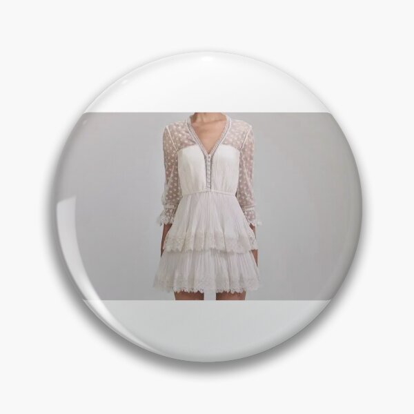Item preview, White multi layered lace romantic dress designed and sold by prosperity2025.