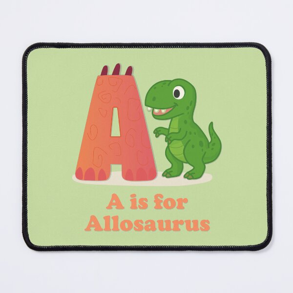 Item preview, A is for Allosaurus Dinosaur Alphabet Poster | Cute Kids Room Wall Art designed and sold by FilizDesigner.