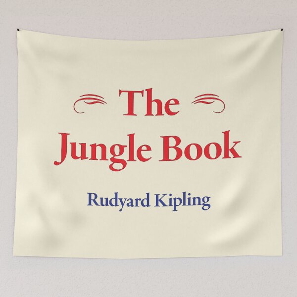 Item preview, Rudyard Kipling, The Jungle Book, Classic Literature designed and sold by CharlottePlaceArt.