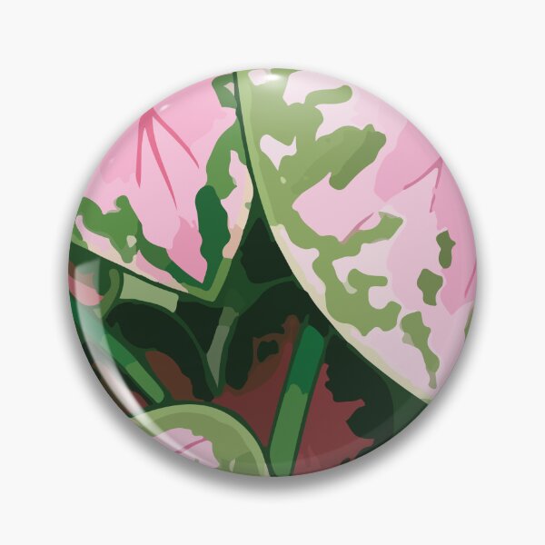 Item preview, Pink and Green Heart-Shaped Leaf Art designed and sold by BrownHorse90s.