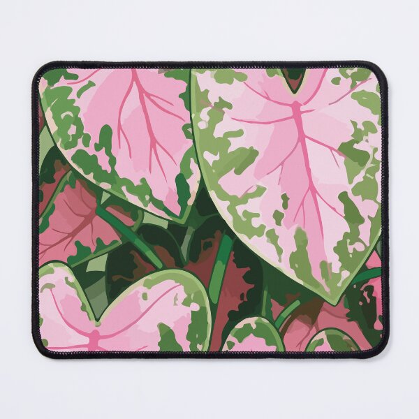 Item preview, Pink and Green Heart-Shaped Leaf Art designed and sold by BrownHorse90s.
