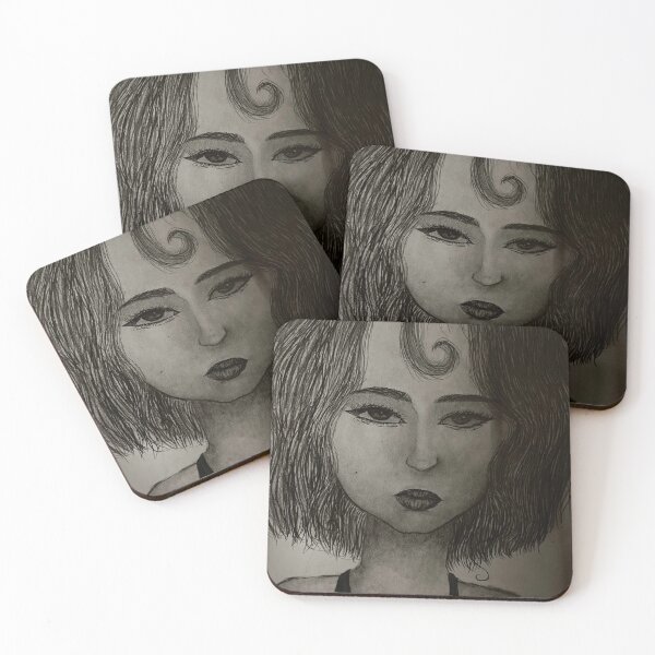 Item preview, Quiet Intensity – Hand-Drawn Pencil Portrait designed and sold by Luhxyraa.