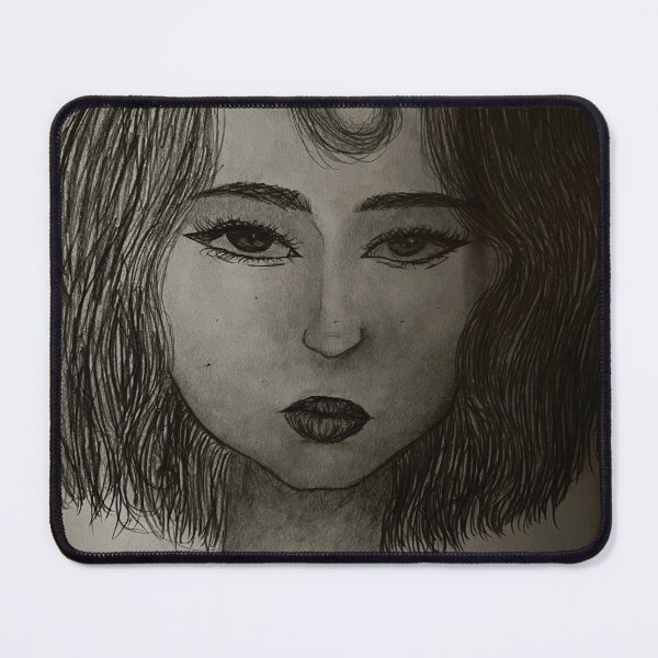 Item preview, Quiet Intensity – Hand-Drawn Pencil Portrait designed and sold by Luhxyraa.