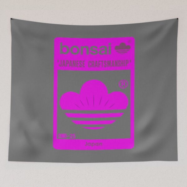 Item preview, Bonsai Japanese Crest Logo　cherry Pink × gray designed and sold by YellowMagicJP.