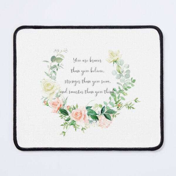 Item preview, You are braver than you believe. Winnie the Pooh Quote designed and sold by Simple Soul.