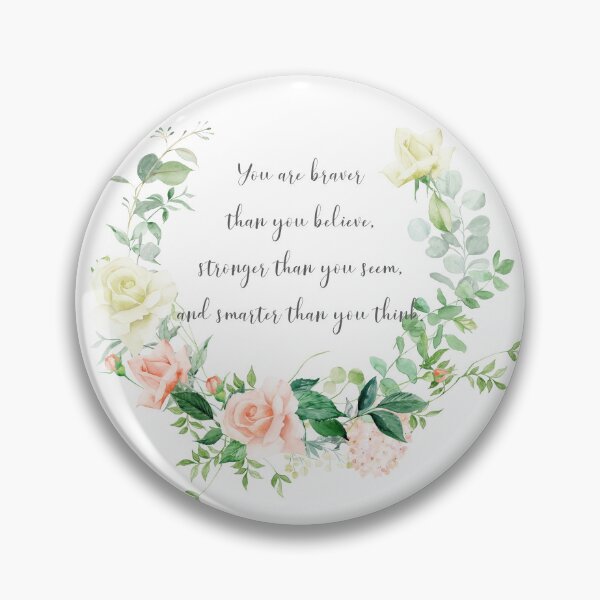 Item preview, You are braver than you believe. Winnie the Pooh Quote designed and sold by Simple Soul.