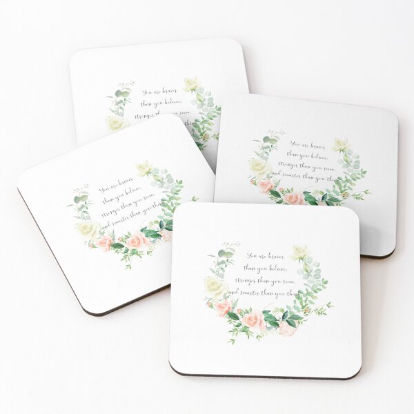 Item preview, You are braver than you believe. Winnie the Pooh Quote designed and sold by Simple Soul.