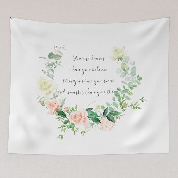 Item preview, You are braver than you believe. Winnie the Pooh Quote designed and sold by Simple Soul.