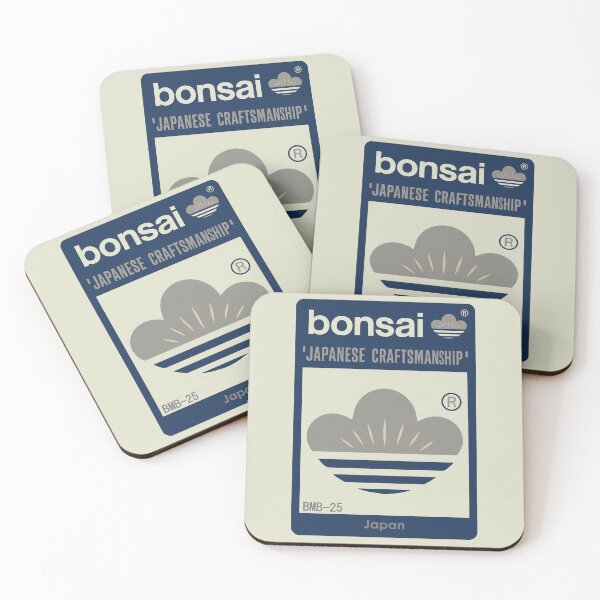 Item preview, Bonsai Japanese Modern Crest Logo　Classic Navy WabiSabi designed and sold by YellowMagicJP.