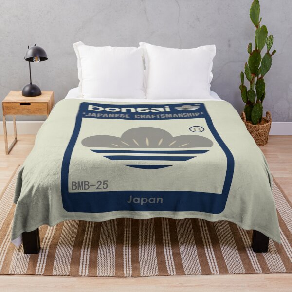 Item preview, Bonsai Japanese Modern Crest Logo Classic Navy WabiSabi designed and sold by YellowMagicJP.