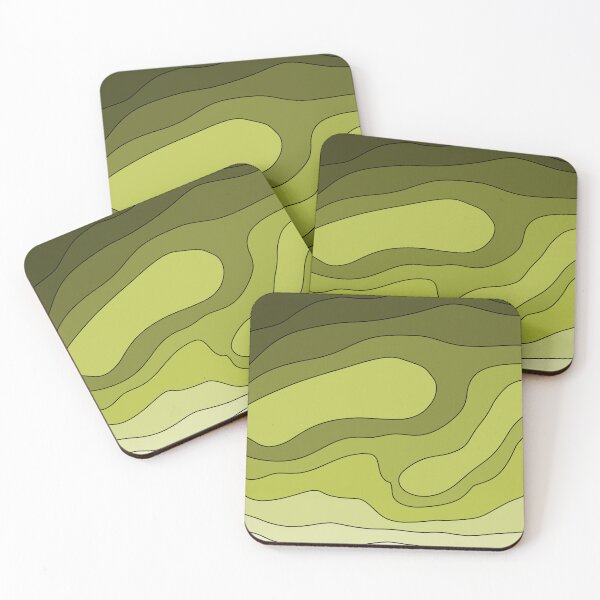 Item preview, Aesthetic green wave pattern  designed and sold by TAbstractDesign.