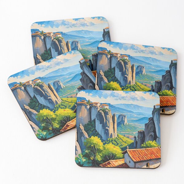 Item preview, Meteora - Monasteries Among the Clouds designed and sold by Undersea Ai Art.