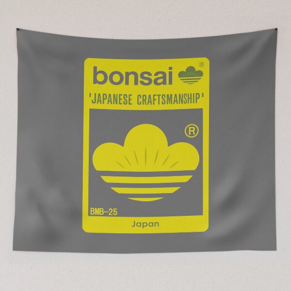 Item preview, Bonsai Japanese Crest Logo　lemon Yellow × gray designed and sold by YellowMagicJP.