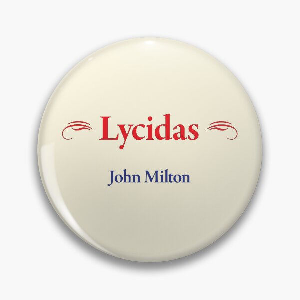Item preview, John Milton, Lycidas, Classic Literature designed and sold by CharlottePlaceArt.