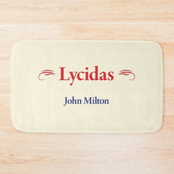 Item preview, John Milton, Lycidas, Classic Literature designed and sold by CharlottePlaceArt.