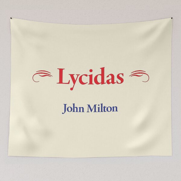 Item preview, John Milton, Lycidas, Classic Literature designed and sold by CharlottePlaceArt.