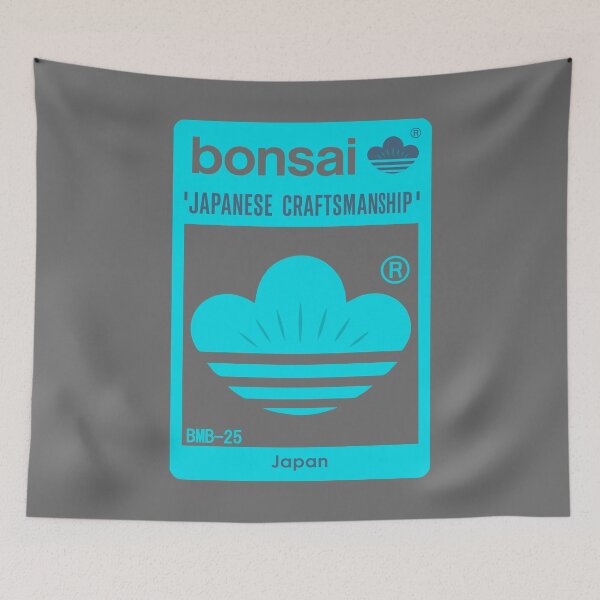Item preview, Bonsai Japanese Crest Logo　light blue × gray designed and sold by YellowMagicJP.