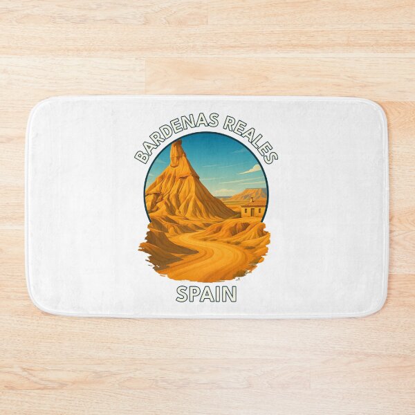 Item preview, Bardenas Reales Desert – Navarre Spain Landscape Illustration designed and sold by inkNext.