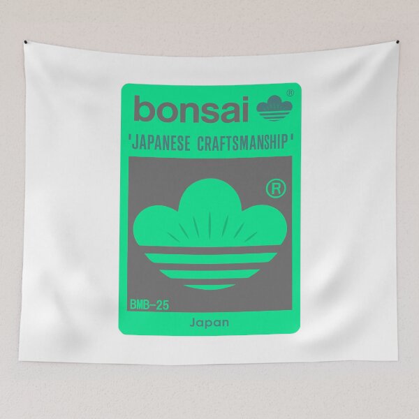 Item preview, Bonsai Japanese Crest Logo　soft green × gray designed and sold by YellowMagicJP.