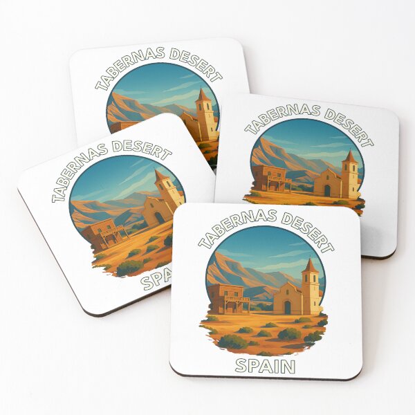 Item preview, Tabernas Desert – Almería Spain Landscape Illustration designed and sold by inkNext.