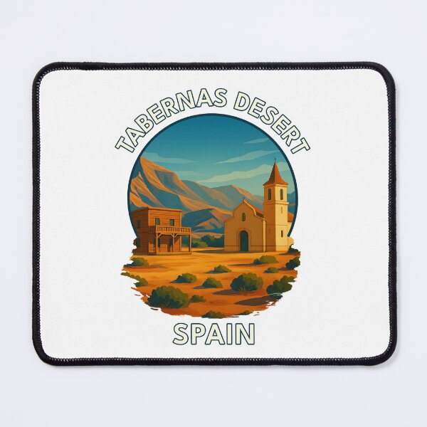 Item preview, Tabernas Desert – Almería Spain Landscape Illustration designed and sold by inkNext.
