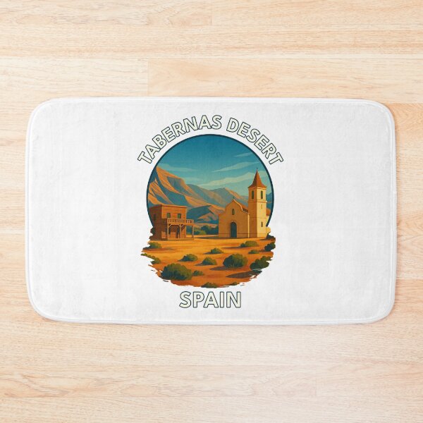 Item preview, Tabernas Desert – Almería Spain Landscape Illustration designed and sold by inkNext.