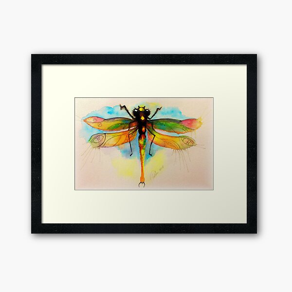 Dragonfly by Tale Teller Club Books  Framed Art Print