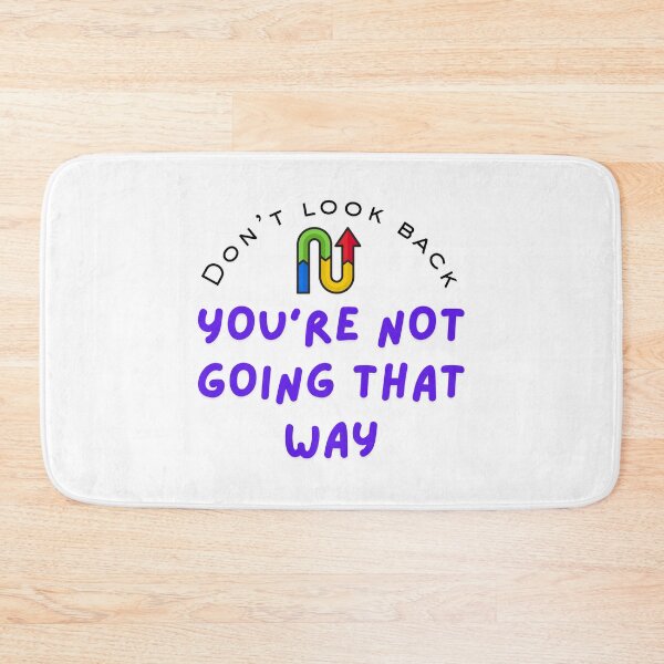 Item preview, Don't look back - classical white background typography designed and sold by Sam-DesignMart.