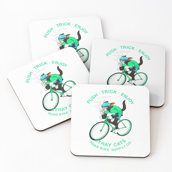 Item preview, STRAY CATS ROAD BIKE SUPPLLY CO.　Black cat　Tropical Green designed and sold by YellowMagicJP.