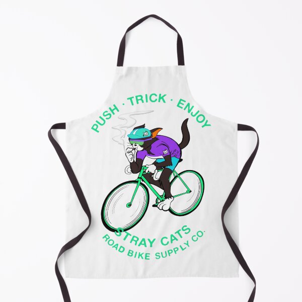 Item preview, STRAY CATS ROAD BIKE SUPPLLY CO. Black cat Purple x Tropical designed and sold by YellowMagicJP.