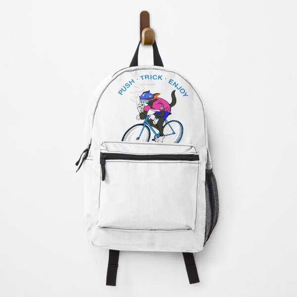 Item preview, STRAY CATS ROAD BIKE SUPPLLY CO. Black cat Pink x Navy designed and sold by YellowMagicJP.