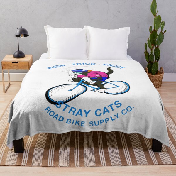 Item preview, STRAY CATS ROAD BIKE SUPPLLY CO.　Black cat　Pink x Navy designed and sold by YellowMagicJP.