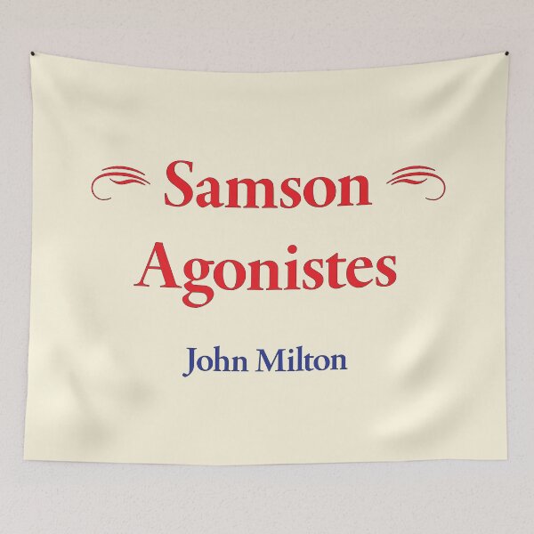 Item preview, John Milton, Samson Agonistes, Classic Literature designed and sold by CharlottePlaceArt.