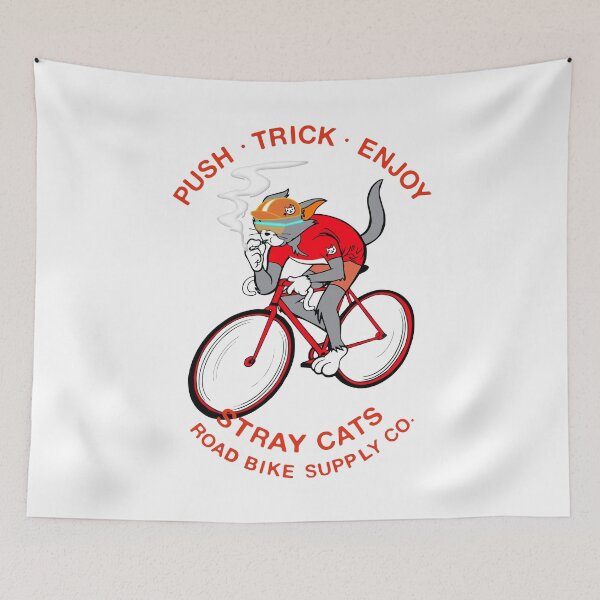 Item preview, STRAY CATS ROAD BIKE SUPPLLY CO.　sporty Red designed and sold by YellowMagicJP.