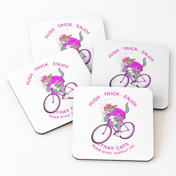Item preview, STRAY CATS ROAD BIKE SUPPLLY CO.　sporty Pink designed and sold by YellowMagicJP.