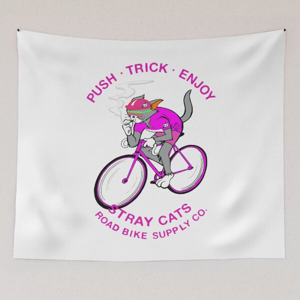Item preview, STRAY CATS ROAD BIKE SUPPLLY CO.　sporty Pink designed and sold by YellowMagicJP.