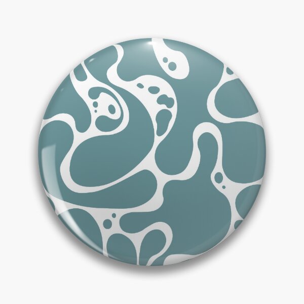 Item preview, Abstract Liquid Blob Pattern – Teal and Black designed and sold by andry01.