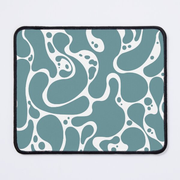Item preview, Abstract Liquid Blob Pattern – Teal and Black designed and sold by andry01.