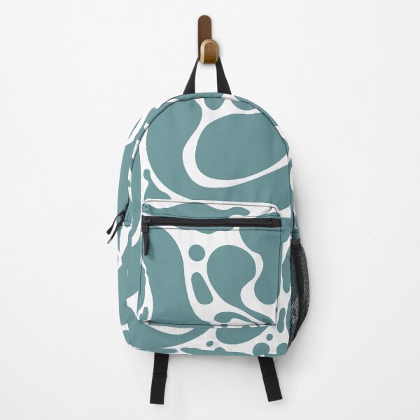 Item preview, Abstract Liquid Blob Pattern – Teal and Black designed and sold by andry01.